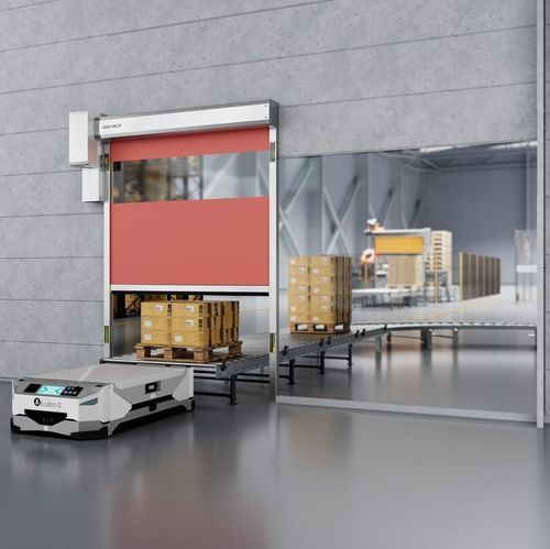 Roll up industrial door - RP100 SIMPLYSAFE - ASSA ABLOY Entrance Systems - roller / steel / galvanised steel
