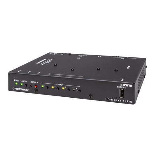 Distributed audio home automation system - HD-MD4X1-4KZ-E - CRESTRON - for distributed video / for communication / indoor