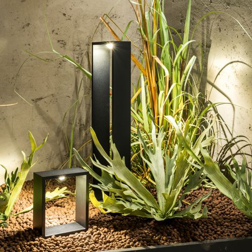 Garden bollard light - ELBO BRIDGE P  - DELTA LIGHT - contemporary / aluminum / LED
