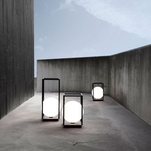 Floor lamp - OONO  - DELTA LIGHT - portable / metal / glass