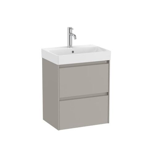 Wall-hung washbasin cabinet - ONA - ROCA - particle board / contemporary / without door