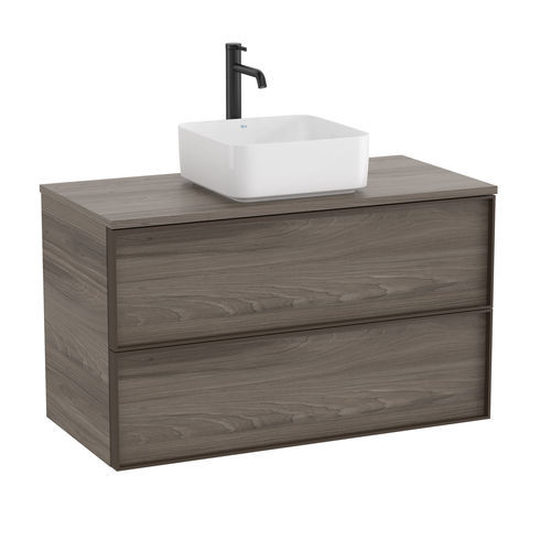 Wall-hung washbasin cabinet - INSPIRA  - ROCA - particle board / contemporary / without door