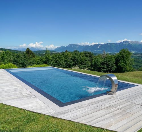 Perimeter overflow swimming pool - Diffazur Piscines - overflow / custom / outdoor