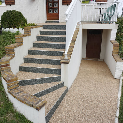 Quartz step covering - QUARTZLINE© - DSM Fabricant - non-slip / high-resistance