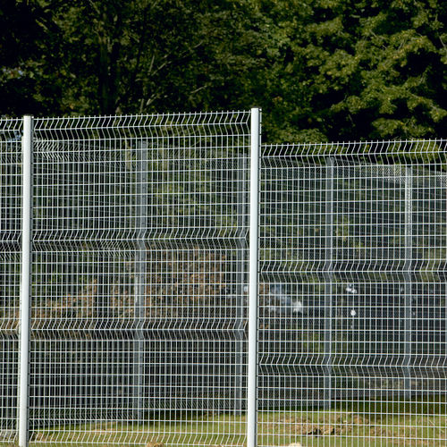 Welded mesh fence - AXIS® SR - DIRICKX - industrial / galvanised steel / contemporary