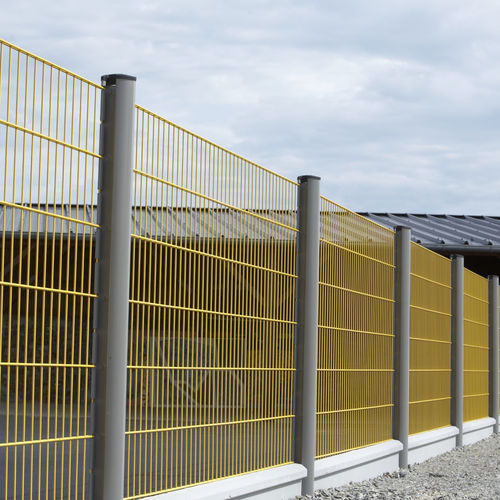 Welded mesh fence - AXIS® D - DIRICKX - industrial / for public spaces / galvanised steel