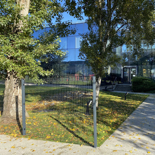 Welded mesh fence - AXYLE® MS - DIRICKX - residential / for public spaces / galvanised steel