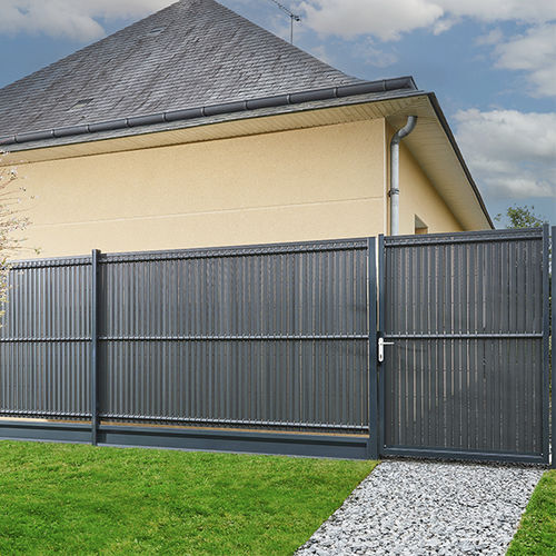 Louvered privacy screening - LIXO&reg; TOP - DIRICKX - PVC