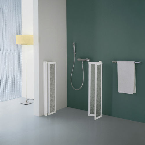Folding shower screen - B3625 - SAMO - corner / tempered glass / clear glass