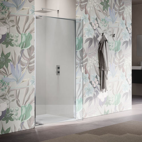 Swing shower screen - PYXIS B1700-1709 - SAMO - pivoting / tempered glass / custom-made