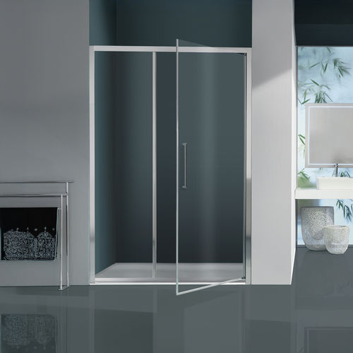 Fixed shower screen - B7870 - SAMO - pivoting / for alcoves / tempered glass