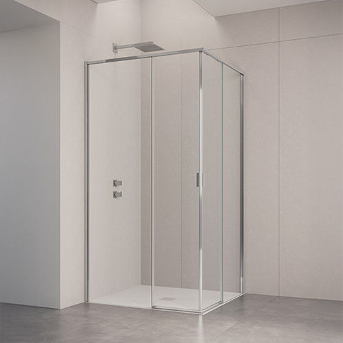 Sliding shower screen - LATO PER ANGOLO PORTE SCORREVOLI B1820 - SAMO - square / angled / corner