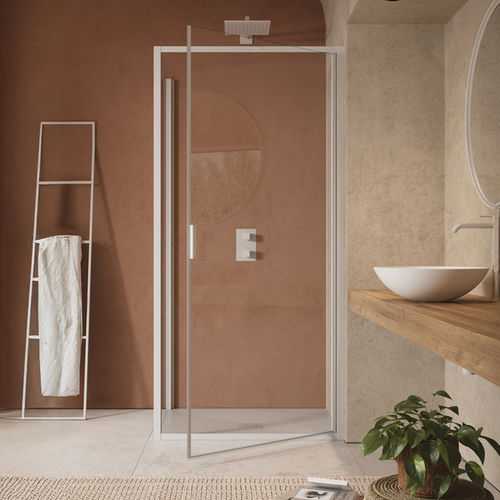 Swing shower screen - CEE SUPER - SAMO - rectangular / corner / for alcoves