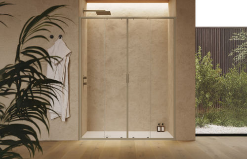 Swing shower screen - CEE Super - SAMO - corner / for alcoves / tempered glass