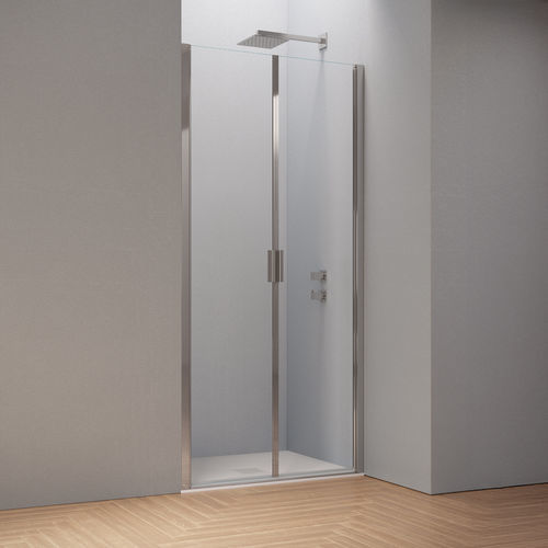 Two-way shower screen - SALOON DOOR B2870 - SAMO - rectangular / for alcoves / tempered glass