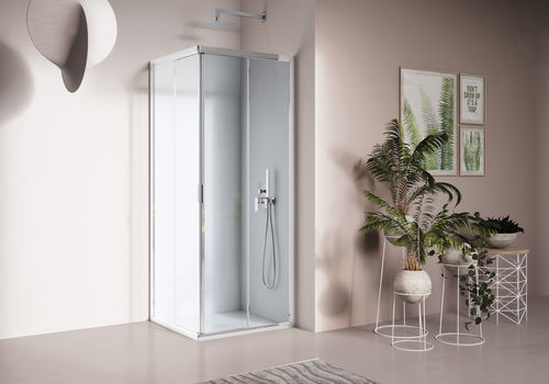 Sliding shower screen - AMERICA QUATTRO - SAMO - fixed / swing / corner
