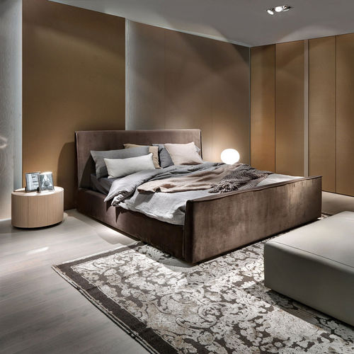 Double bed - AMANTIA - Tisettanta - contemporary / upholstered / with headboard