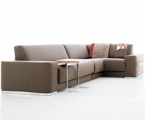 Corner sofa - BLADE - Tisettanta - contemporary / fabric / leather