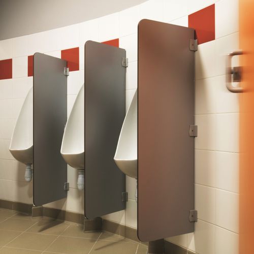 Public washroom urinal partition - SANITEC - PAREO - for multipurpose gym