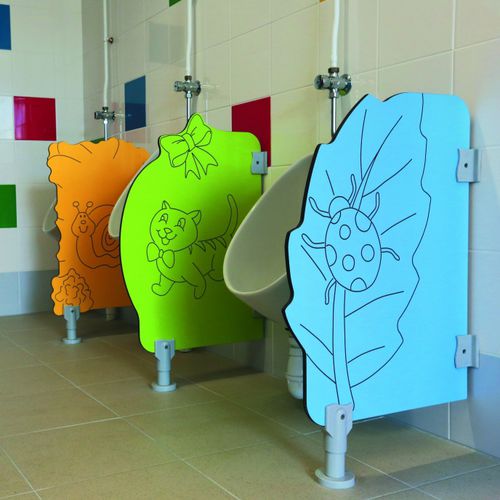 Kindergarten urinal partition - SANITEC - PAREO