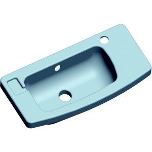 Wall-mounted hand basin - 32.001.06858 - SANITEC - PAREO - rectangular / resin / for hospital