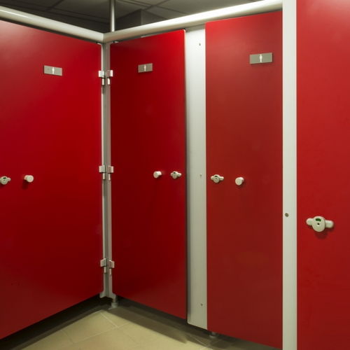 Removable partition - CLOISODOUCHE 10 MM - SANITEC - PAREO - laminate / sanitary