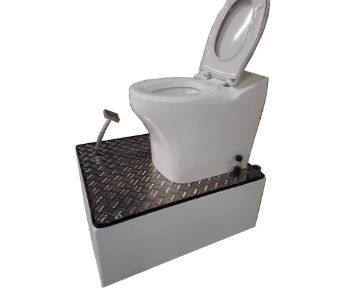 Free-standing toilet - ANGLAISE 1200 - SANITEC - PAREO - ceramic / resin / commercial