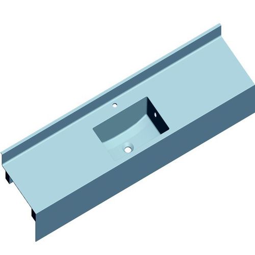 Resin vanity top - SANIVASQUE 1800  - SANITEC - PAREO - fiberglass / professional