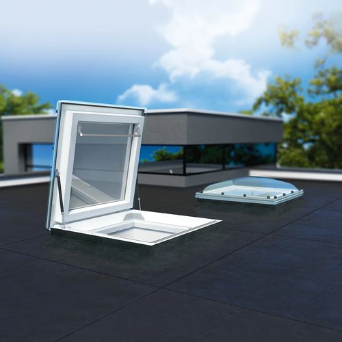 Flat roof skylight - DRC-C P2 - FAKRO - waterproof / airtight / double-glazed