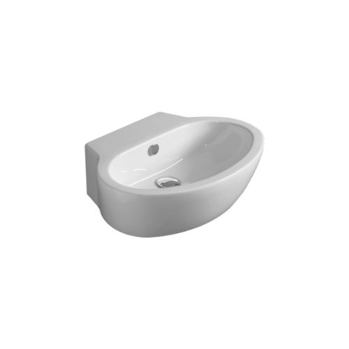 Wall-mounted washbasin - LFT 24 - SIMAS ACQUA SPACE - ceramic / with towel rack / with mixer tap