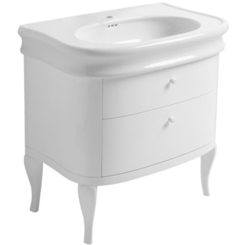 Free-standing washbasin cabinet - LAM 90 - SIMAS ACQUA SPACE - wooden / traditional / without door