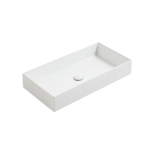 Countertop washbasin - AG 80 - SIMAS ACQUA SPACE - ceramic / rectangular / without hole