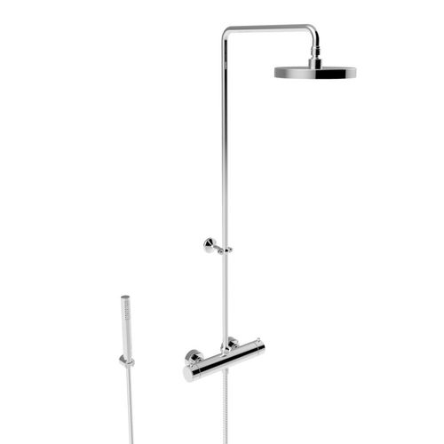 Wall-mounted shower set - BAMBOO 3287-304-200 - RUBINETTERIE STELLA - contemporary / for hotel / with hand shower