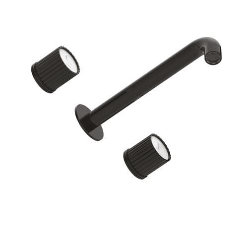 Double-handle washbasin mixer tap - 3861 - RUBINETTERIE STELLA - wall-mounted / brass / bathroom