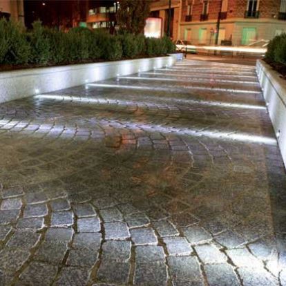 Floor spotlight - X-UP 1 - FLUX Lighting - recessed floor / LED / round