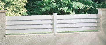 Fence with bars - AVEZZO - FPEE - residential / PVC