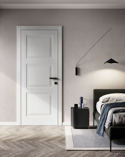 Interior door - MILIA : MITRE 3 - GAROFOLI - wooden / swing / without glazing