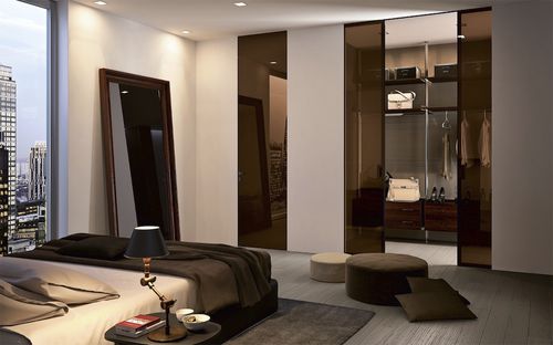 Interior closet door - BISYSTEM: mod. Biglass - GAROFOLI - glass / sliding / without glazing