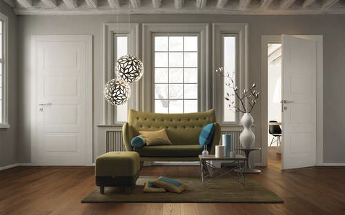 Interior door - Miraquadra: Mod. 3B - GAROFOLI - wooden / swing / without glazing