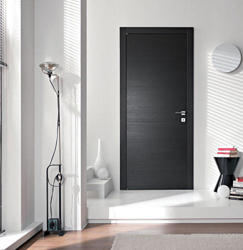 Interior door - Gdesigner: Mod. Fortia nero - GAROFOLI - wooden / swing / without glazing