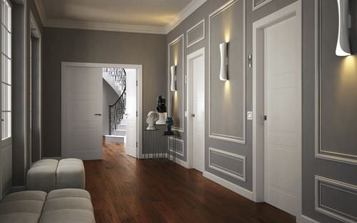 Interior door - Gdesigner: Mod. REI 60 bianco - GAROFOLI - wooden / swing / without glazing