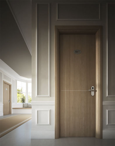 Interior door - REI 30 versione rovere sbiancato - GAROFOLI - wooden / swing / without glazing