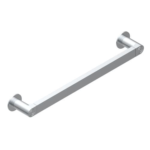 1-bar towel rack - ZOOM.5 - THG Paris - wall-mounted / chromed metal / black