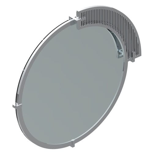 Wall-mounted bathroom mirror - ZOOM.5 - THG Paris - table / contemporary / round