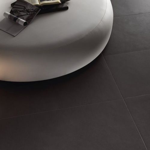 Porcelain stoneware tile - NEW GROUND : ANTHRACITE GROUND - Fiandre - polished / natural finish / indoor