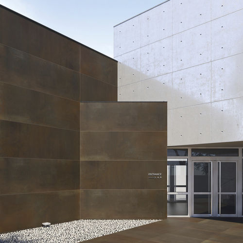 Porcelain stoneware tile - COVERLAM LAVA - GRESPANIA CERAMICA - polished / outdoor / wall