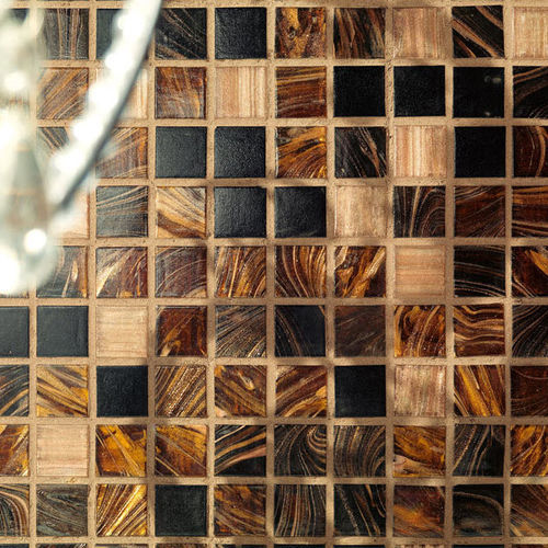 Mosaic look tile - CIRENE - GRESPANIA CERAMICA - porcelain stoneware / embossed / high-gloss