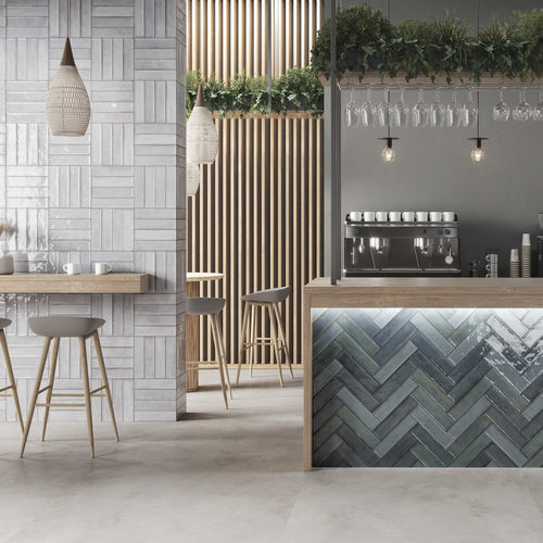 Porcelain stoneware tile - BOQUERÍA - GRESPANIA CERAMICA - glazed ceramic / high-gloss / embossed