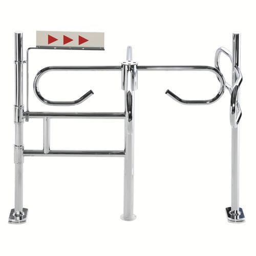 Metal garden gate - TURNOGATE - GUNNEBO ENTRANCE CONTROL - steel framing