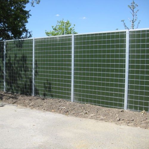 Noise barrier with modular panels - HA - HERAS - metal / HDPE / mineral wool